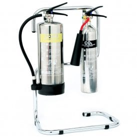 Double Tubular Fire Extinguisher Stand