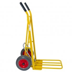 Easy Tip Steel Sack Truck D Handles with Pneumatic or Puncture Proof tyres 250kg