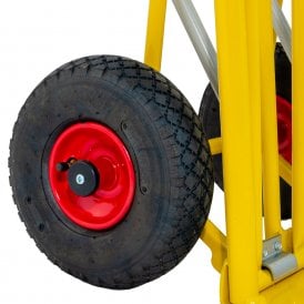 Easy Tip Steel Sack Truck D Handles with Pneumatic or Puncture Proof tyres 250kg