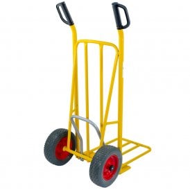 Easy Tip Steel Sack Truck D Handles with Pneumatic or Puncture Proof tyres 250kg