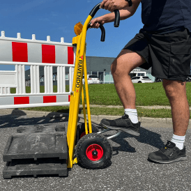 Easy Tip Steel Sack Truck for Moving Road Signs 100kg