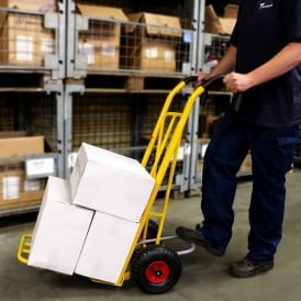 Easy Tip Steel Sack Truck with Pneumatic or Puncture Proof tyres 250kg