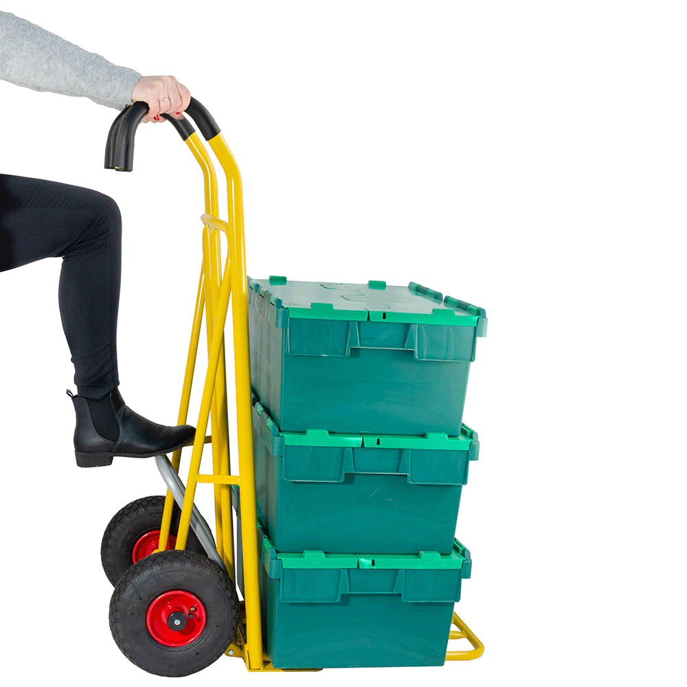 Easy Tip Steel Sack Truck with Pneumatic or Puncture Proof tyres 250kg