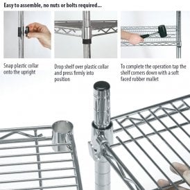 Eclipse Chrome Wire Shelving