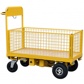 Electric Platform Truck with Removable Mesh Sides 500kg