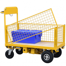 Electric Platform Truck with Removable Mesh Sides 500kg
