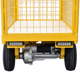 Electric Platform Truck with Removable Mesh Sides 500kg