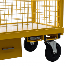 Electric Platform Truck with Removable Mesh Sides 500kg