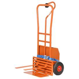 Electric Powered Steel Sack Truck With Forks 300kg