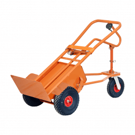 Electric Powered Steel Sack Truck With Large Footplate 500kg
