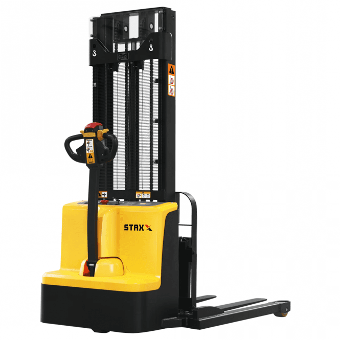 Electric Powered Straddle Stacker Truck 3.0m Lift Height 1500kg