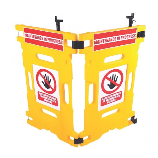 Elevator Guard Plastic Safety Barrier 2 Panel Set