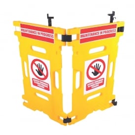 Elevator Guard Plastic Safety Barrier 2 Panel Set