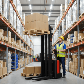 EP Electric Powered Stacker 2.7 Metre Lift Height 1200kg