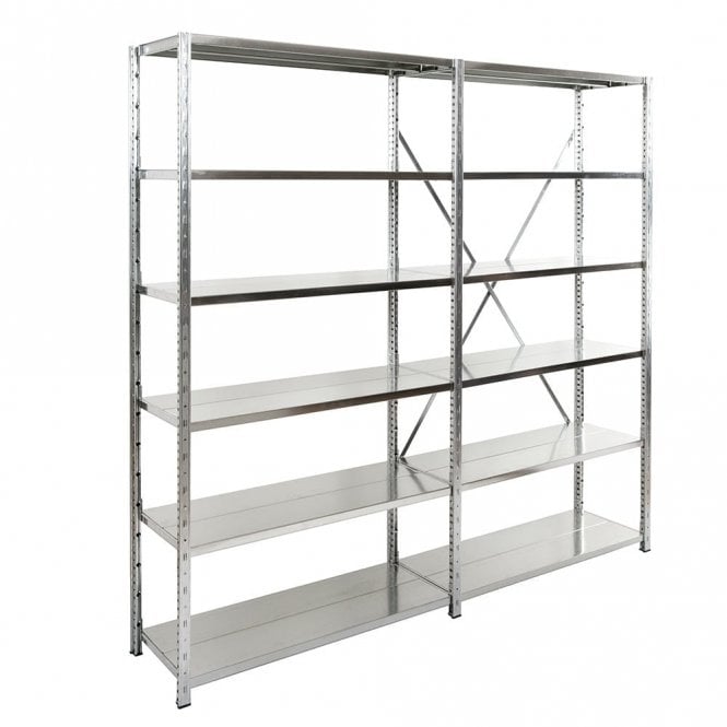 Expo 3 Galvanised Boltless Shelving 6 Level - Width 1150mm x Height 2000mm
