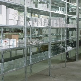 Expo 3 Galvanised Boltless Shelving 6 Level - Width 1150mm x Height 2000mm