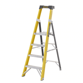 Fibreglass Platform Step ladder 3-8 Tread EN131 Professional