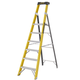 Fibreglass Platform Step ladder 3-8 Tread EN131 Professional