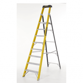 Fibreglass Platform Step ladder 3-8 Tread EN131 Professional