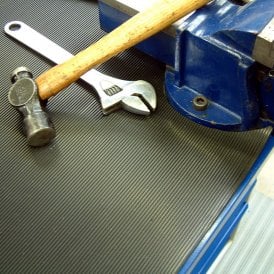 Fine Ribbed Anti Slip Rubber Matting Cut Lengths 3 or 6mm Thick