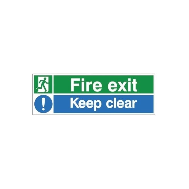 Fire Exit Keep Clear Signs