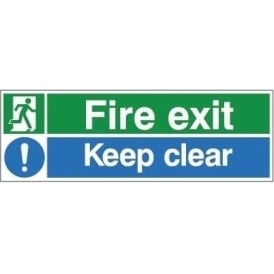 Fire Exit Keep Clear Signs