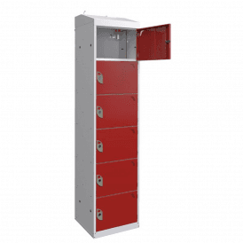 Fire Suppression Charging Lockers 300mm Depth with a Standard UK Plug & USB Port
