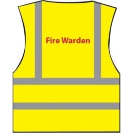Fire Warden Hi-visibility Waistcoat Vest