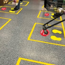 blue floor marking tape