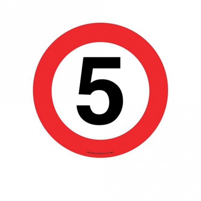 Floor Marker Graphic Sign: 5MPH