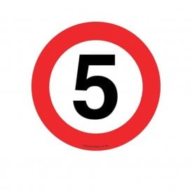 Floor Marker Graphic Sign: 5MPH