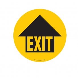 Floor Marker Graphic Sign: EXIT