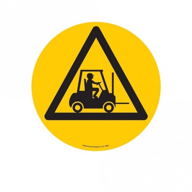 Floor Marker Graphic Sign: Forklift Truck