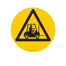 Floor Marker Graphic Sign: Forklift Truck
