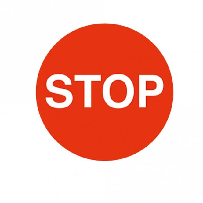 Floor Marker Graphic Sign: STOP