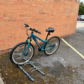 Floor Mounted Bike Rack for 2 - 5 Bikes upto 55mm Width