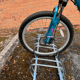 Floor Mounted Bike Rack for 2 - 5 Bikes upto 55mm Width
