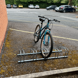 Floor Mounted Bike Rack for 2 - 5 Bikes upto 55mm Width
