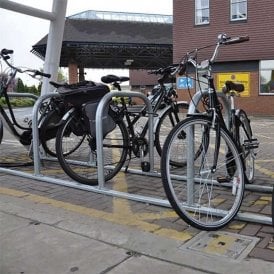 Floor Mounted Sheffield Toast Rack Galvanised Steel Bike Stand For 10 Bikes