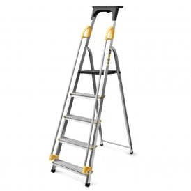 Folding Aluminium Platform Step Ladders 4-8 Tread EN131 Pro