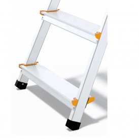 Folding Aluminium Platform Step Ladders 4-8 Tread EN131 Pro