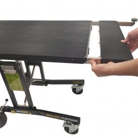 Folding Coffee Machine Trolley with Roll-off Platform 220kg