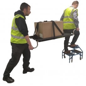 Folding Coffee Machine Trolley with Roll-off Platform 220kg