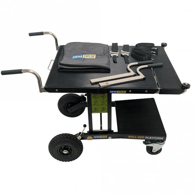 Folding Coffee Machine Trolley with Roll-off Platform 220kg