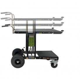 Folding Coffee Machine Trolley with Roll-off Platform 220kg
