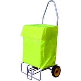 Folding Newspaper Mail Distribution Trolley PVC Bag 100kg