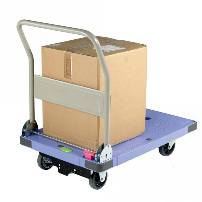 Folding Plastic Platform Trolley with Brake 300kg