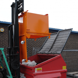 Fork Mounted Bottom Empty Skip