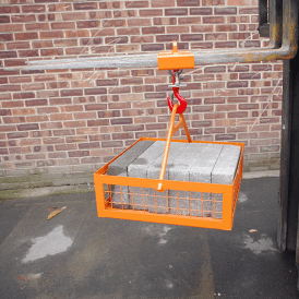 Fork Mounted Material/Brick Lifting Basket 250kg