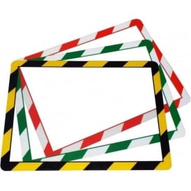 Frames 4 Docs A4 Poster Frames - Hazard Warning - Self-Adhesive or Magentic (PK.10)
